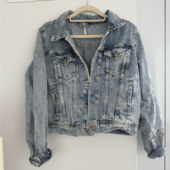 Small Free People Rumors Denim Jacket - Picture 3 of 5